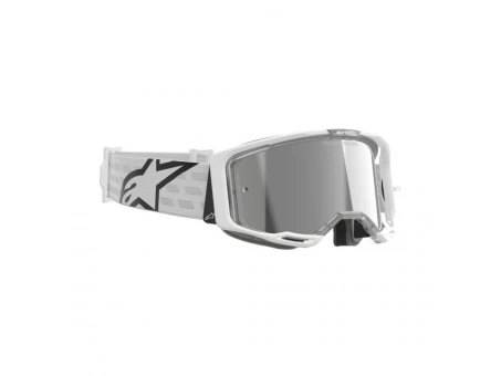 Ochelari cross-enduro ALPINESTARS VISION 8 CORP MIRROR GOGGLE - Alb/Argintiu | 5101625/2055/TU