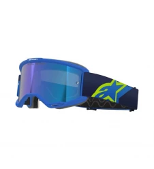 Ochelari cross-enduro Alpinestars Vision 5 Corp Mirror - Albastru/Galben Fluo