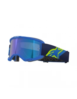 Ochelari cross-enduro Alpinestars Vision 5 Corp Mirror - Albastru/Galben Fluo