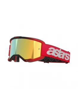 Ochelari motocross Alpinestars Vision 5 Blaze Mirror - Rosu/Auriu oglinda