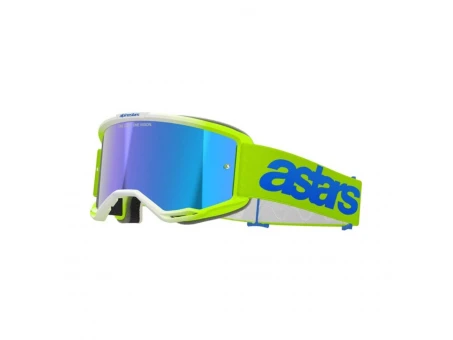 Ochelari motocross Alpinestars Vision 5 Blaze Mirror - Galben fluo/Albastru oglinda | 5102125-5007