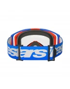 Ochelari cross-enduro ALPINESTARS VISION 8 WORDMARK DUAL PANE GOGGLE - Albastru/Portocaliu | 5102525/7223/TU