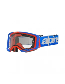 Ochelari cross-enduro ALPINESTARS VISION 8 WORDMARK DUAL PANE GOGGLE - Albastru/Portocaliu