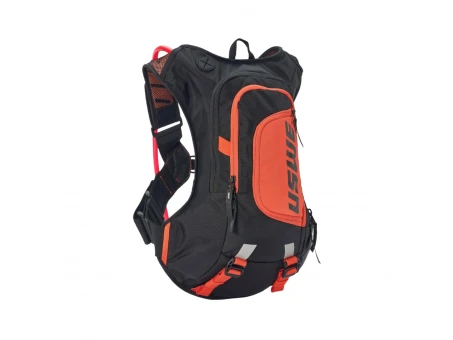 Ghiozdan Hidratare USWE Moto Hydro 8 - 8L + 3L Rezervor Apă - Negru/Portocaliu | 5208090038
