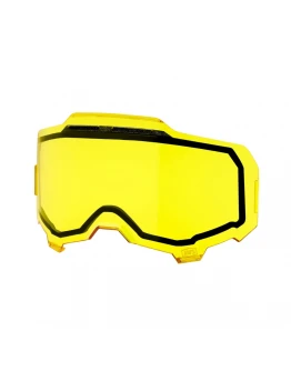 Lentilă de schimb 100% Dual Pane Vented pentru ochelari Armega/Armatic - Galben 