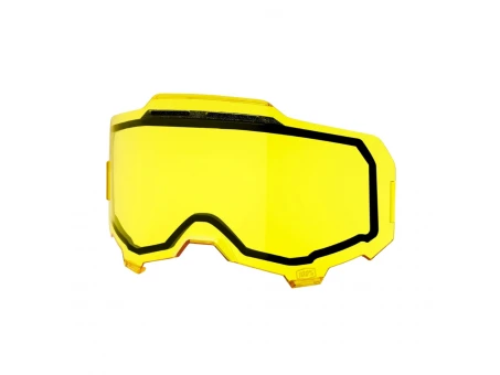Lentilă de schimb 100% Dual Pane Vented pentru ochelari Armega/Armatic - Galben | 59052-00003
