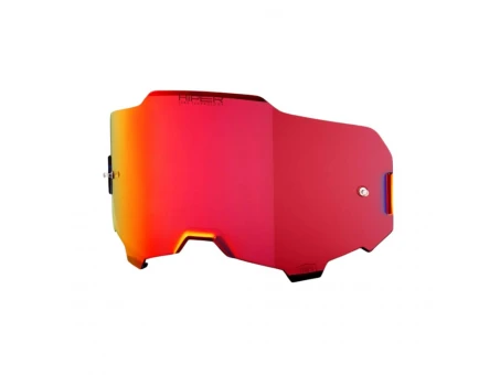 Lentila de schimb 100% pentru ochelari ARMEGA culoare rosu oglinda