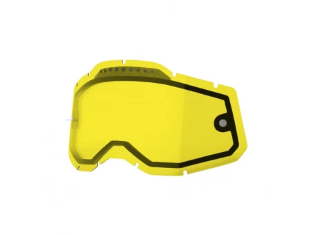 Lentilă ochelarii de schimb 100% Racecraft 2/Accuri 2/Strata 2 - Galben | 59082-00003