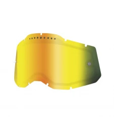 Lentilă ochelarii de schimb 100% Racecraft 2/Accuri 2/Strata 2, Oglinda  - Auriu