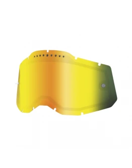 Lentilă ochelarii de schimb 100% Racecraft 2/Accuri 2/Strata 2, Oglinda  - Auriu