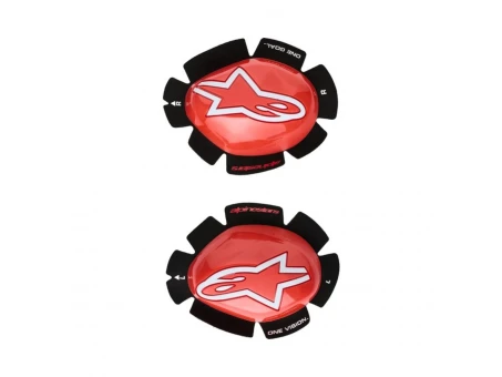 Slidere pentru genunchi ALPINESTARS GP TECH - Rosu/Alb | 6400126/32/TU