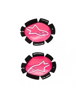 Slidere pentru genunchi ALPINESTARS GP PLUS - Roz fluo/Alb