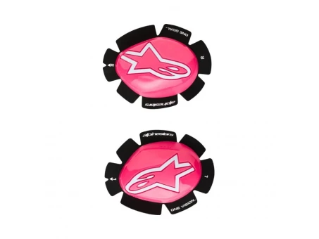 Slidere pentru genunchi ALPINESTARS GP PLUS - Roz fluo/Alb | 6400226/3117/TU