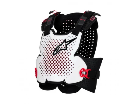 Armura piept si spate ALPINESTARS A-4 PLASMA - Negru/Rosu/Alb | 6500526/132