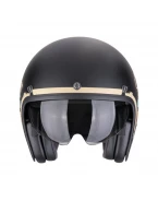 Cască Open Face Scorpion Belfast Evo Adonis -Negru mat/Bej | 78-497-363