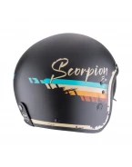 Cască Open Face Scorpion Belfast Evo Adonis -Negru mat/Bej | 78-497-363