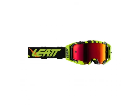 Ochelari Leatt Velocity 5.5 Iriz Tiger Red 28% Mirror Lens Red - Negru/Galben fluo