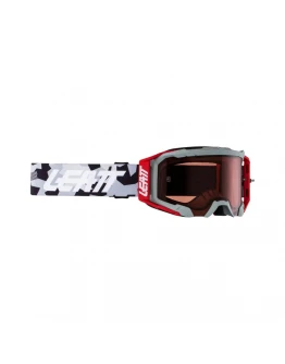 Ochelari cross-enduro LEATT Velocity 5.5 FORGE ROSE UC 32% - Gri/Rosu/Negru