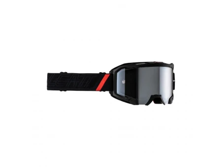 Ochelari cross-enduro LEATT Velocity 4.5 IRIZ BLACK SILVER 50% - Negru/Rosu