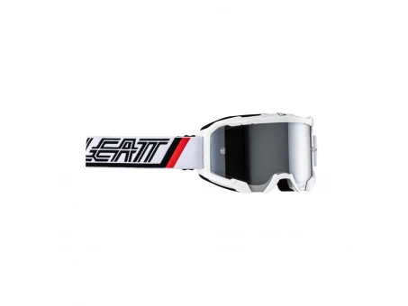 Ochelari cross-enduro LEATT Velocity 4.5 IRIZ WHITE SILVER 50% - Alb/Negru/Rosu