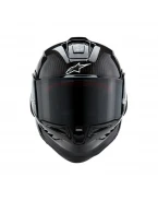 Cască integrală sport Alpinestars Supertech R10 Carbon Solid - Negru | 8200124/1902