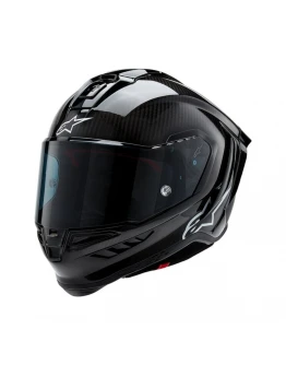 Cască integrală sport Alpinestars Supertech R10 Carbon Solid - Negru