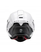 Cască integrală sport Alpinestars Supertech R10 Carbon Solid - Alb | 8200124/2170