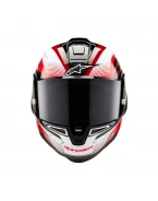 Cască integrală sport ALPINESTARS SUPERTECH R10 CARBON TEAM - Negru/Rosu/Alb | 8200224/1352