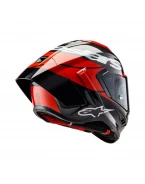 Cască integrală sport ALPINESTARS SUPERTECH R10 CARBON ELEMENT - Negru/Rosu/Alb | 8200324/1363