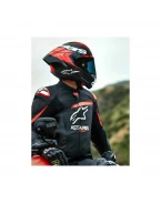 Cască integrală sport ALPINESTARS SUPERTECH R10 CARBON ELEMENT - Negru/Rosu/Alb | 8200324/1363