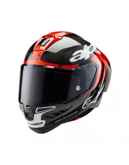 Cască integrală sport ALPINESTARS SUPERTECH R10 CARBON ELEMENT - Negru/Rosu/Alb