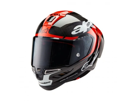Cască integrală sport ALPINESTARS SUPERTECH R10 CARBON ELEMENT - Negru/Rosu/Alb | 8200324/1363