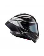 Cască integrală sport ALPINESTARS SUPERTECH R10 CARBON ELEMENT - Negru/Argintiu | 8200324/1368