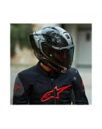 Cască integrală sport ALPINESTARS SUPERTECH R10 CARBON ELEMENT - Negru/Argintiu | 8200324/1368
