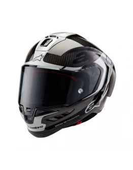Cască integrală sport ALPINESTARS SUPERTECH R10 CARBON ELEMENT - Negru/Argintiu