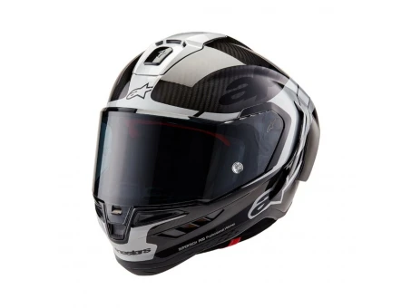 Cască integrală sport ALPINESTARS SUPERTECH R10 CARBON ELEMENT - Negru/Argintiu | 8200324/1368