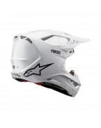 Cască motocross Alpinestars Supertech S-M10 Solid - Alb | 8300123/2180