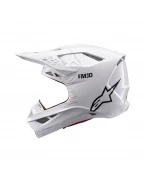 Cască motocross Alpinestars Supertech S-M10 Solid - Alb | 8300123/2180