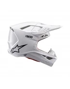 Cască motocross Alpinestars Supertech S-M10 Solid - Alb | 8300123/2180