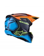 Cască cross-enduro ALPINESTARS S-M3 FRAY ECE 22.06 - Negru/Portocaliu/Galben fluo | 8300526/1455