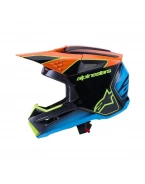 Cască cross-enduro ALPINESTARS S-M3 FRAY ECE 22.06 - Negru/Portocaliu/Galben fluo | 8300526/1455