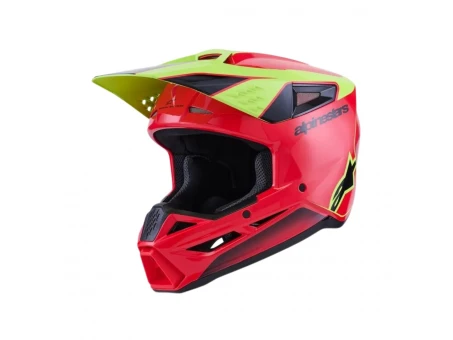 Cască cross-enduro ALPINESTARS S-M3 FRAY ECE 22.06 - Rosu/Galben fluo/Negru | 8300526/3051