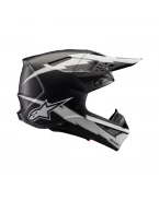 Casca motocross Alpinestars Supertech S-M10 Ampress - Negru/Alb mat | 8300623/1121