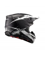 Casca motocross Alpinestars Supertech S-M10 Ampress - Negru/Alb mat | 8300623/1121