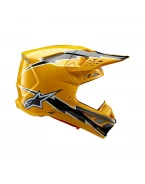 Casca motocross Alpinestars Supertech S-M10 Ampress - Negru/Galben | 8300623/1414