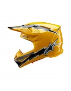 Casca motocross Alpinestars Supertech S-M10 Ampress - Negru/Galben | 8300623/1414