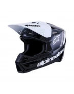 Cască cross-enduro Alpinestars S-M3 Radium ECE 22.06 - Negru/Alb/Gri | 8300726/1546