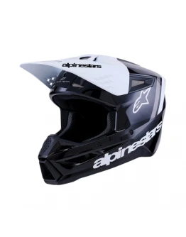 Cască cross-enduro Alpinestars S-M3 Radium ECE 22.06 - Negru/Alb/Gri