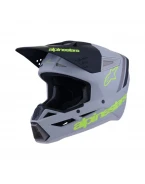 Cască cross-enduro Alpinestars S-M3 Radium ECE 22.06 - Gri/Negru/Galben Fluo | 8300726/9510