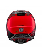 Casca motocross Alpinestars Supertech S-M10 Flood - Argintiu/Negru/Rosu | 8300923/1954